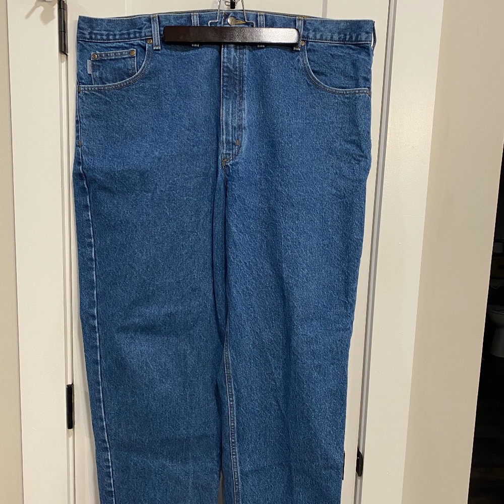 Mens Carhartt B17 Relaxed Fit Jeans 44x32 Darkstone